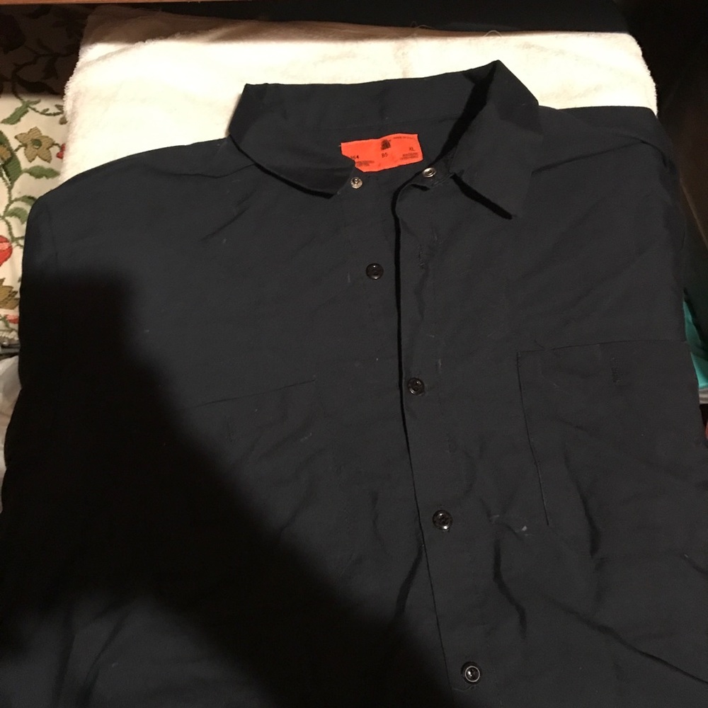 Men's Navy Blue Work Shirt